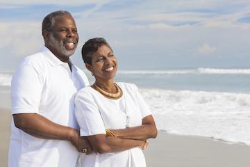Couple smiling | Fontana CA Dentures
