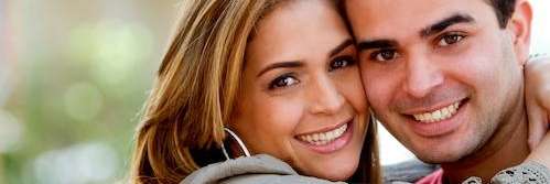 couple with a beautiful smile