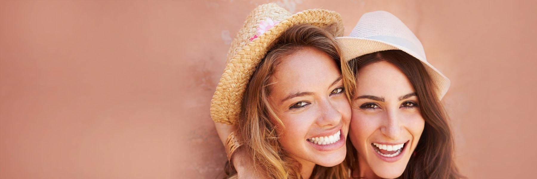 Two girls smiling | Dentist fontanta ca