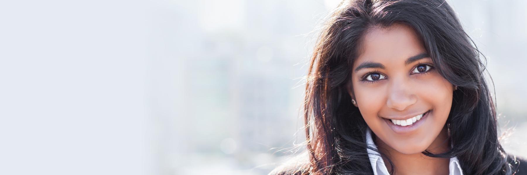 Woman smiling | Dentist Fontana CA